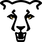 UCCS Mountain Lion Logo – Standard Gold Eyes, White Teeth