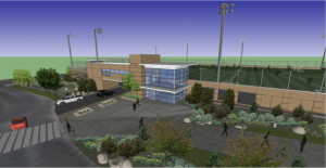 Alpine Parking Garage and Fields