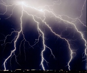 A Colorado lightning storm. Photo courtesy of Steven Hodanish, National Weather Service